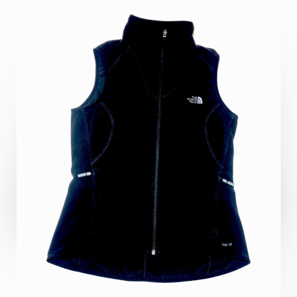 The North Face Black Fleece Vest TKA 100 - Picture 1 of 8